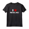 Macao I Heart Macao Souvenir I Love Macao Maglietta - Ideale come Regalo Unico per Mostrare Orgoglio e Sostenere Macao