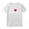 Macao I Heart Macao Souvenir I Love Macao Maglietta - Ideale come Regalo Unico per Mostrare Orgoglio e Sostenere Macao
