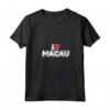 Donna I Love Macao Maglietta con Collo a V - Cuore Rosso Design - Ideale come Ricordo di Viaggio