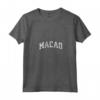 Donna Design Sportivo Vintage Macao Maglietta con Collo a V - Orgoglio Macanese - Ideale come Souvenir di Viaggio