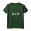 Donna Design Sportivo Vintage Macao Maglietta con Collo a V - Orgoglio Macanese - Ideale come Souvenir di Viaggio