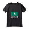 Donna Macao Flag Maglietta con Collo a V - Design Originale - Ideale per Mostrare le Tue Origini Macao