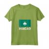 Donna Macao Flag Maglietta con Collo a V - Design Originale - Ideale per Mostrare le Tue Origini Macao