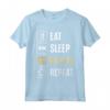 Eat Sleep Macramè Ripeti - Maglietta con Design Macramè per Appassionati - Ideale per Hobbisti Creativi