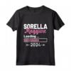 Bambino Sorella Maggiore Loading 2024, HapTiger Maglietta - Regalo per la Futura Sorella Maggiore 2024 - Idea Regalo Annuncio Gravidanza
