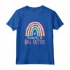 Promosso a Big Sister Shirt Rainbow - Annuncio del Nuovo Bambino - Idea Regalo Unica per la Futura Sorella Maggiore Est 2022
