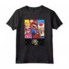 HapTiger Mushroom Kingdom Trio Panels Maglietta - Official Nintendo Mario Bros. T-Shirt for Men, Women, Boys, and Girls