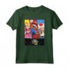 HapTiger Mushroom Kingdom Trio Panels Maglietta - Official Nintendo Mario Bros. T-Shirt for Men, Women, Boys, and Girls