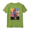 HapTiger Mushroom Kingdom Trio Panels Maglietta - Official Nintendo Mario Bros. T-Shirt for Men, Women, Boys, and Girls