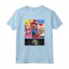HapTiger Mushroom Kingdom Trio Panels Maglietta - Official Nintendo Mario Bros. T-Shirt for Men, Women, Boys, and Girls