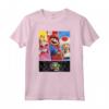 HapTiger Mushroom Kingdom Trio Panels Maglietta - Official Nintendo Mario Bros. T-Shirt for Men, Women, Boys, and Girls