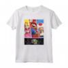 HapTiger Mushroom Kingdom Trio Panels Maglietta - Official Nintendo Mario Bros. T-Shirt for Men, Women, Boys, and Girls