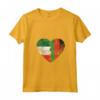 Donna Cuore Bandiera Italiana Malawi | Italia Malawi Flag Roots Kids Maglietta con Collo a V - Mostra le tue Radici con questa Maglietta unica!