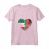 Donna Cuore Bandiera Italiana Malawi | Italia Malawi Flag Roots Kids Maglietta con Collo a V - Mostra le tue Radici con questa Maglietta unica!