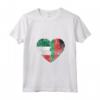 Donna Cuore Bandiera Italiana Malawi | Italia Malawi Flag Roots Kids Maglietta con Collo a V - Mostra le tue Radici con questa Maglietta unica!