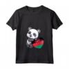 Donna Malawi Cuore Panda Pride Malawi Bandiera Radici Uomini Donne Bambini Maglietta con Collo a V - Ideale per Mostrare Amore e Orgoglio per il Malawi