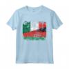 Bandiere Italia Malawi | Mezzo Malawi Radici Italiane Vintage Maglietta - Mostra le Tue Radici con Stile!