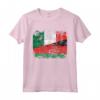 Bandiere Italia Malawi | Mezzo Malawi Radici Italiane Vintage Maglietta - Mostra le Tue Radici con Stile!
