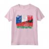 Bandiere Francia Malawi | Mezzo Malawi Radici Francesi Vintage Maglietta - Abbigliamento Misti per Uomo, Donna e Bambino