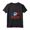 Donna Bandiere Francia Malawi | Mezzo Malawi Radici Francesi Vintage Maglietta - Unione di Culture, Radici Forti - Abbigliamento Unisex