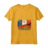 Donna Bandiere Francia Malawi | Mezzo Malawi Radici Francesi Vintage Maglietta - Unione di Culture, Radici Forti - Abbigliamento Unisex