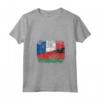 Donna Bandiere Francia Malawi | Mezzo Malawi Radici Francesi Vintage Maglietta - Unione di Culture, Radici Forti - Abbigliamento Unisex