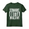 Malawi - Dritto fuori dal Malawi Maglietta - Abbigliamento Personalizzato per mostrare l'Orgoglio del Malawi