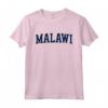 Lettera del Blocco di Varsity in Stile Collegiale del Malawi - Maglietta Souvenir con Design Grafico Moderno - Ideale per Viaggiatori e Amanti del Malawi