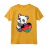 Malawi Cuore Panda Pride - Maglietta Bandiera Malawi con Radici - Ideale per Sostenitori e Turisti del Malawi