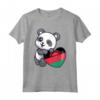 Malawi Cuore Panda Pride - Maglietta Bandiera Malawi con Radici - Ideale per Sostenitori e Turisti del Malawi