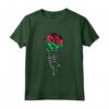 Malawi Rose con scheletro - Pride Bandiera Malawi Roots Souvenir Maglietta - Ideale per Mostrare il Tuo Amore per il Malawi