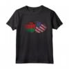 Cuore Bandiera Americana del Malawi per le Donne | Malawi Roots USA Maglietta - Abbigliamento con Radici Malawiane per Cittadini Americani