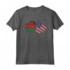Cuore Bandiera Americana del Malawi per le Donne | Malawi Roots USA Maglietta - Abbigliamento con Radici Malawiane per Cittadini Americani
