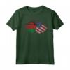 Cuore Bandiera Americana del Malawi per le Donne | Malawi Roots USA Maglietta - Abbigliamento con Radici Malawiane per Cittadini Americani