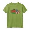 Cuore Bandiera Americana del Malawi per le Donne | Malawi Roots USA Maglietta - Abbigliamento con Radici Malawiane per Cittadini Americani