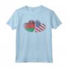 Cuore Bandiera Americana del Malawi per le Donne | Malawi Roots USA Maglietta - Abbigliamento con Radici Malawiane per Cittadini Americani