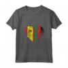 Donna Cuore Bandiera Spagnola del Malawi | Spagna Malawi Flag Roots Kids Maglietta con Collo a V - Abbigliamento per Uomo, Donna e Bambini - Mostra le Tue Radici con Orgoglio