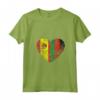 Donna Cuore Bandiera Spagnola del Malawi | Spagna Malawi Flag Roots Kids Maglietta con Collo a V - Abbigliamento per Uomo, Donna e Bambini - Mostra le Tue Radici con Orgoglio