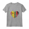 Donna Cuore Bandiera Spagnola del Malawi | Spagna Malawi Flag Roots Kids Maglietta con Collo a V - Abbigliamento per Uomo, Donna e Bambini - Mostra le Tue Radici con Orgoglio