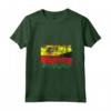 Donna Bandiere Spagna Malawi | Mezzo Malawi Radici Spagnole Vintage Maglietta con Collo a V - Celebra le Tue Radici con Stile!