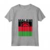Donna Bandiera del Malawi Maglietta con Collo a V - Design Elegante per Mostrare il Tuo Amore e Orgoglio - Ideale per Uomini, Donne e Bambini
