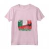 Donna Bandiere Italia Malawi | Mezzo Malawi Radici Italiane Vintage Maglietta con Collo a V - Mostra con Orgoglio le Tue Radici Italiane e Malawiane
