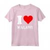 Cuore rosso Amo il Malawi - Maglietta Leggera con Taglio Classico per Mostrare Amore per il Malawi