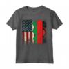 RADICI DEL MALAWI | Mezza Bandiera Americana | USA Malawi BANDIERA Bambini Maglietta - Cuore Patriota Americano Malawiano
