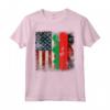 RADICI DEL MALAWI | Mezza Bandiera Americana | USA Malawi BANDIERA Bambini Maglietta - Cuore Patriota Americano Malawiano