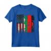 RADICI DEL MALAWI | Mezza Bandiera Americana | USA Malawi BANDIERA Bambini Maglietta - Cuore Patriota Americano Malawiano