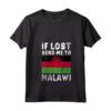 Donna Malawi Flag Souvenir - Se perso mandami in Malawi Maglietta con Collo a V - Ideale come Souvenir o Regalo per gli Amanti del Malawi