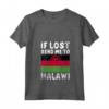 Donna Malawi Flag Souvenir - Se perso mandami in Malawi Maglietta con Collo a V - Ideale come Souvenir o Regalo per gli Amanti del Malawi