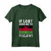 Donna Malawi Flag Souvenir - Se perso mandami in Malawi Maglietta con Collo a V - Ideale come Souvenir o Regalo per gli Amanti del Malawi