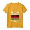 Donna Malawi Flag Souvenir - Se perso mandami in Malawi Maglietta con Collo a V - Ideale come Souvenir o Regalo per gli Amanti del Malawi
